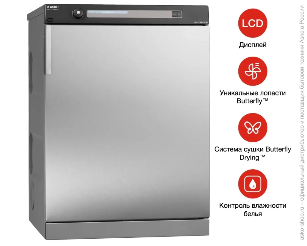Профессиональная сушильная машина Asko TDC112V T фото 4
