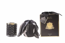 Свеча ароматическая HERRINGBONE Свеча большая Cote Noire Черный / Золотой