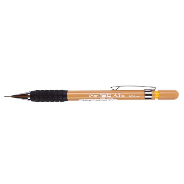 Карандаш автоматический Pentel 120 A3 0.9 мм, A319-Y т.желтый корпус
