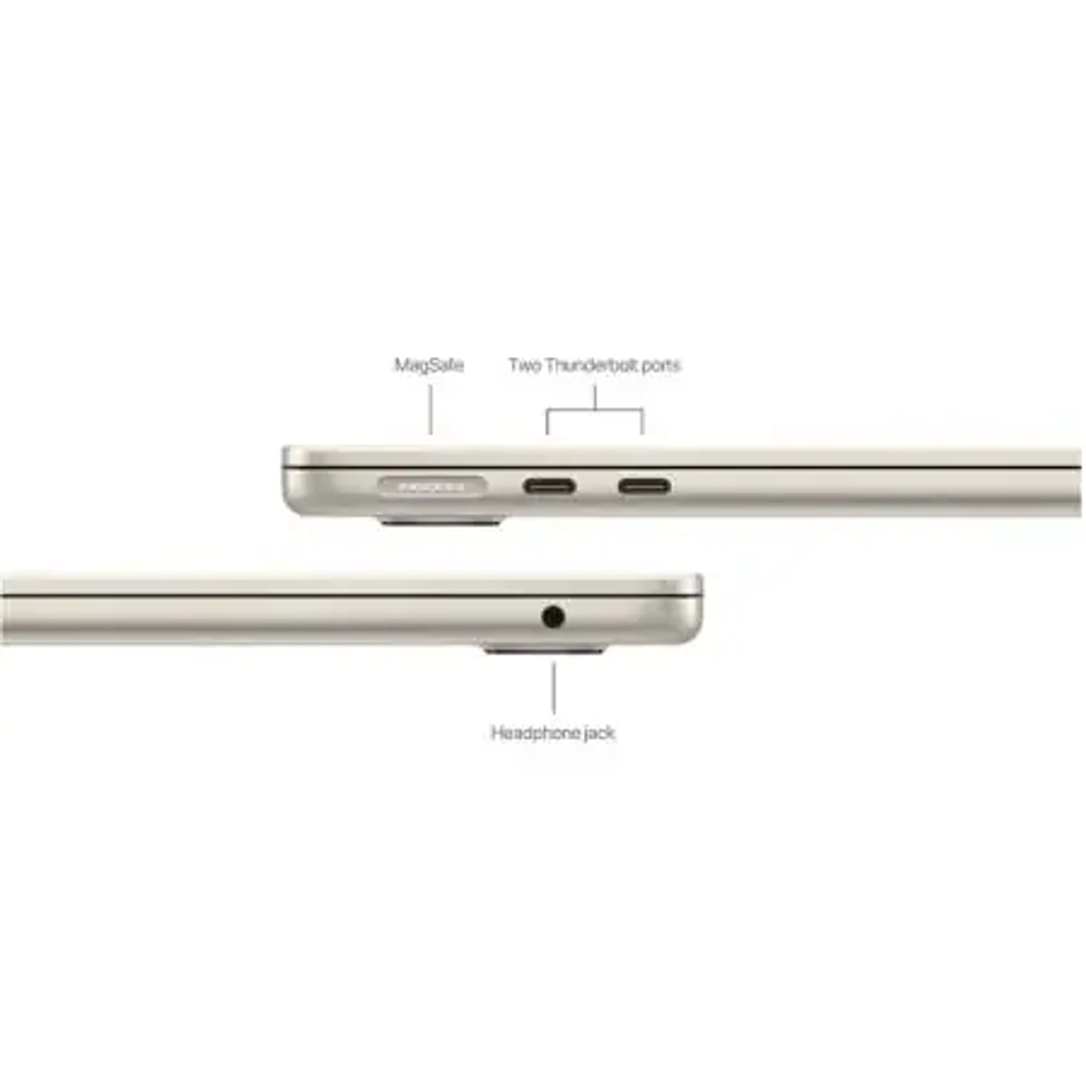 Ноутбук Apple MacBook Air 13" 2024 (Apple M3, RAM 8 ГБ, SSD 256 ГБ), Сияющая звезда