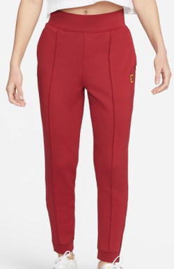 Женские теннисные брюки Nike Court Dri-Fit Heritage Knit Pant W - красный