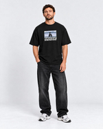 Футболка oversize ДОСТУЧАТЬСЯ ДО НЕБЕС черная