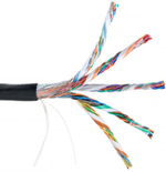 Кабель витая пара U/UTP 5e кат. 25 пар Netlan EC-UU025-5-PE-BK-3