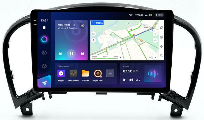 Магнитола для Nissan Juke 2011-2019 - Teyes CC3-2K QLed Android 10, Быстрая, SIM-слот, CarPlay