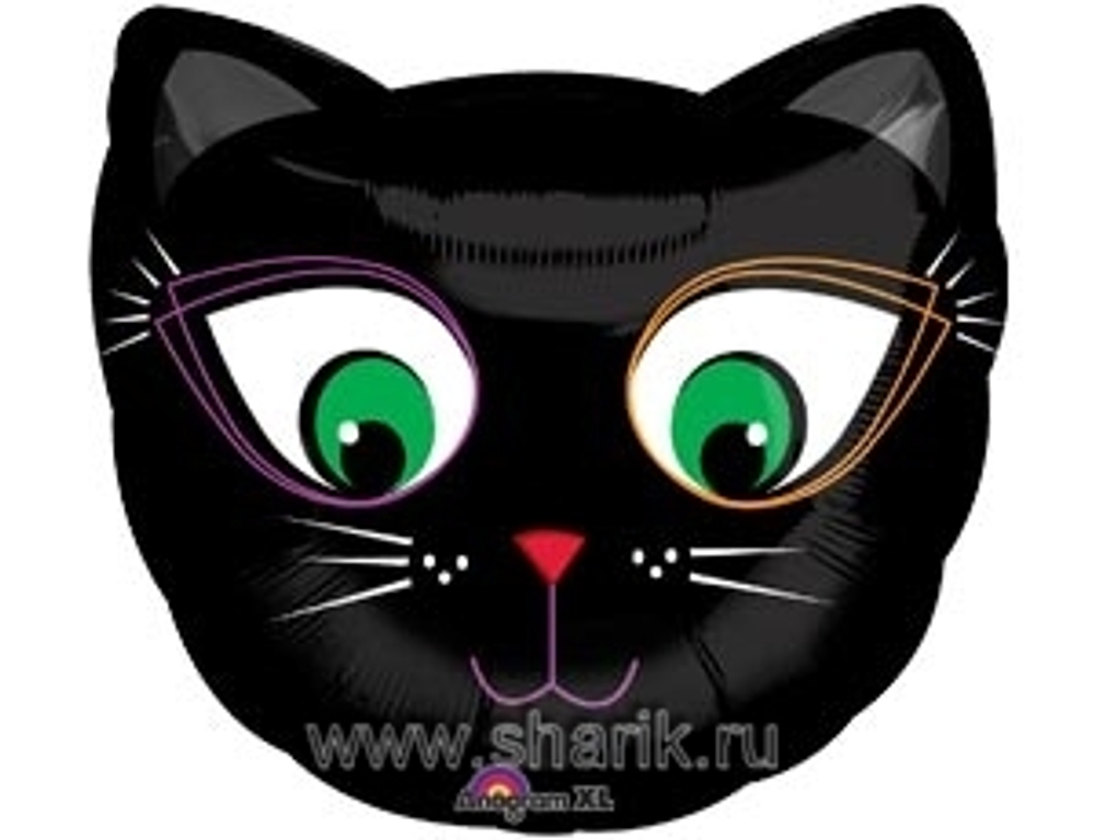 А ФИГУРА/S50 Кот черный голова