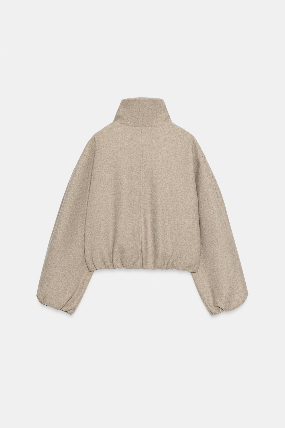 БОМБЕР ИЗ МЯГКОЙ ТКАНИ — ZARA
