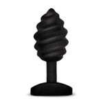 Анальная пробка с вибрацией на подзарядке G Plug Twist (6 режимов) (Цвет: черный)