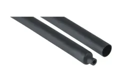 Трубка термоусадочная Navigator NST-G 12.7/4.2 клеевая 1м черная 37268