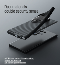 Чехол от Nillkin с металлической откидной крышкой для камеры на Samsung Galaxy S24 Ultra, серия CamShield Prop Case