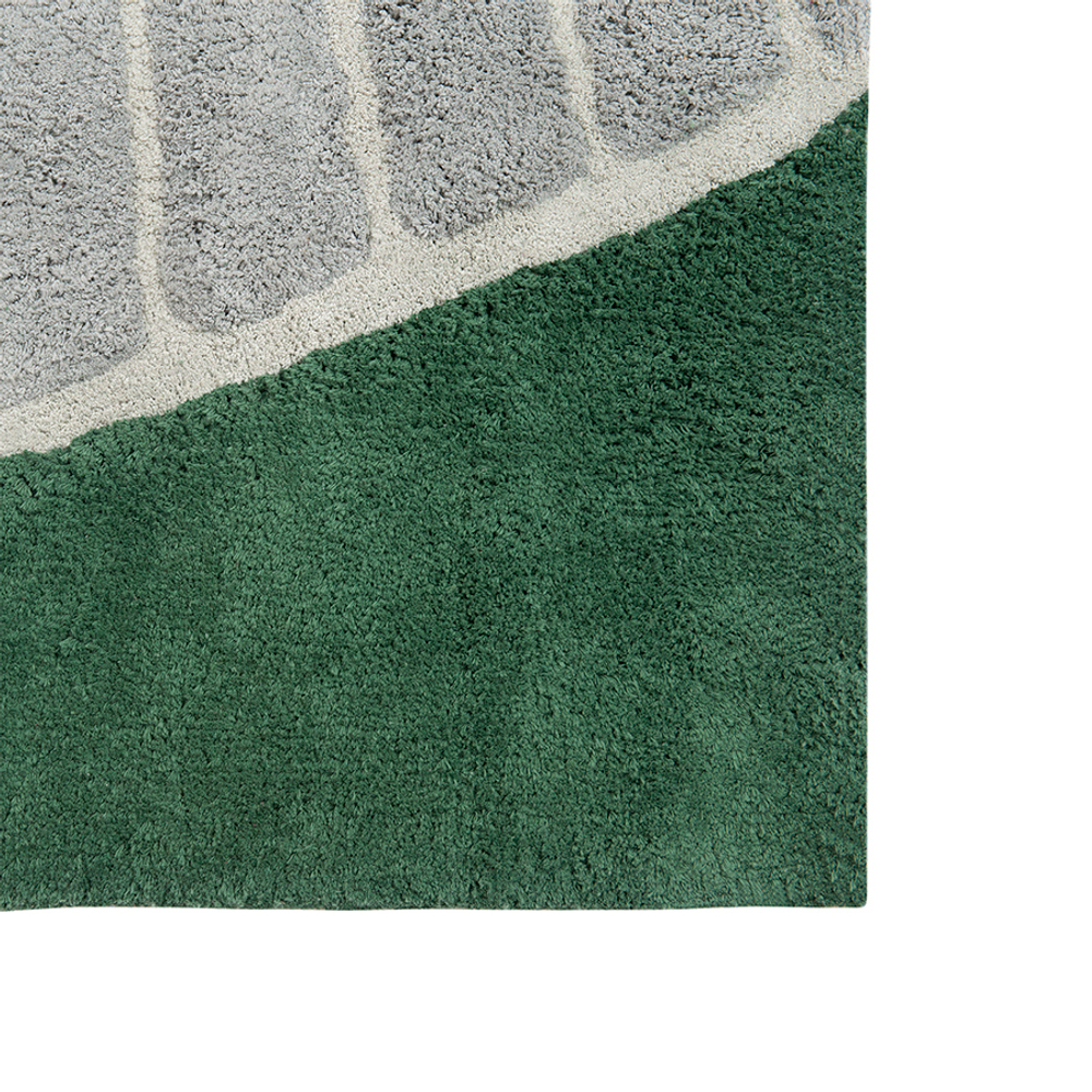 Ковер из хлопка с рисунком tea plantation из коллекции terra, 120х180 см