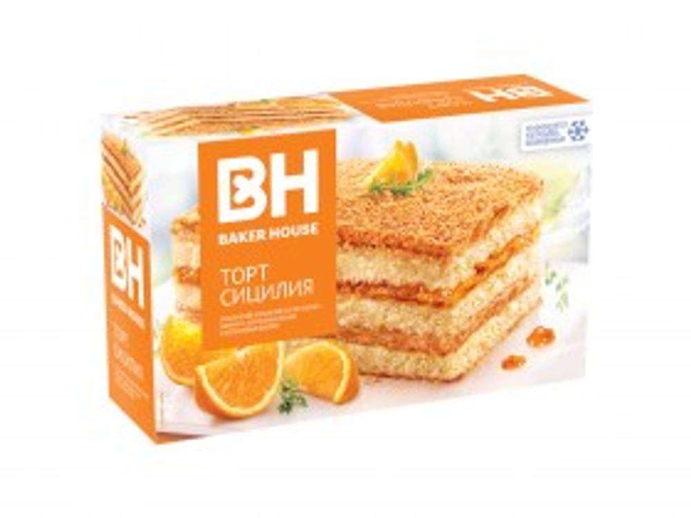 Торт бисквитный Baker House Сицилия 350г (8шт)