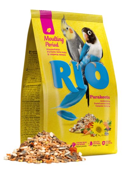 RIO (Рио) Корм для средних попугаев. Рацион в период линьки, 1000 г