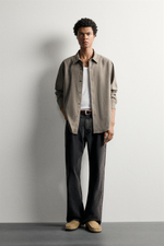 РУБАШКА RELAXED FIT ИЗ СТРУЯЩЕЙСЯ ТКАНИ — ZARA · 3715/840