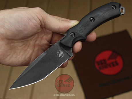 Нож Bastinelli RED - клинок блэквош RK-434