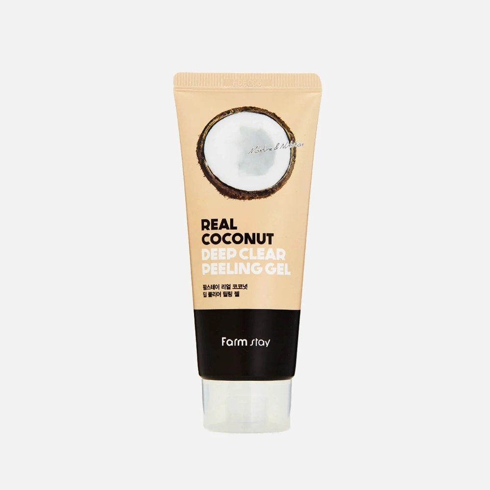 Farm Stay Real Coconut Deep Clear Peeling Gel, 100ml Пилинг-гель с экстратком кокоса