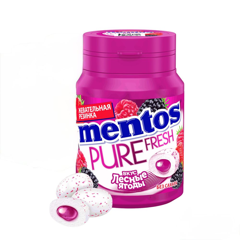 Жевательная резинка Ментос Pure White Лесные ягоды 54гр