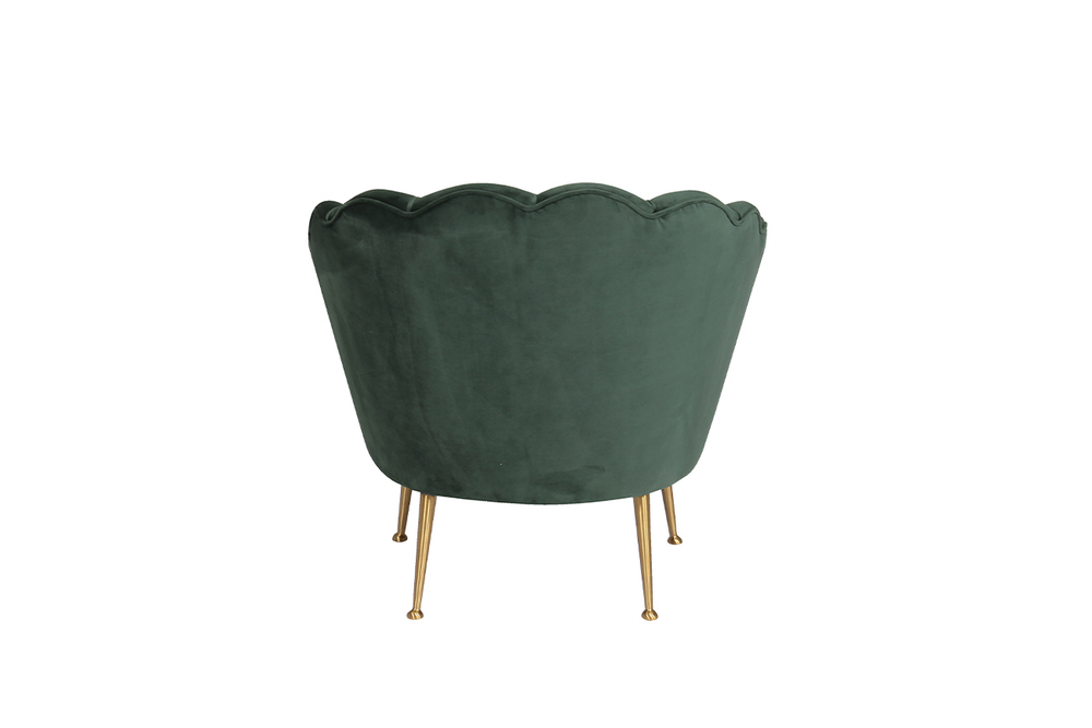 Кресло велюр Garda Decor зеленое 87yy-1907 kres zel
