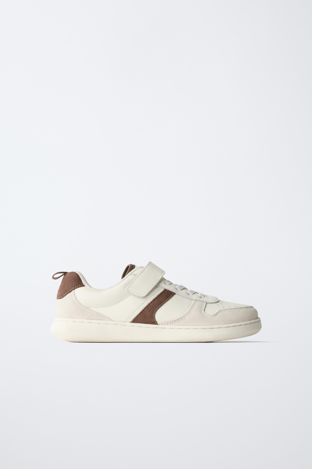 ZARA КОЖАНЫЕ КРОССОВКИ BAREFOOT, ЭКРЮ