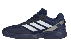 Детские теннисные кроссовки Adidas Ubersonic K - dark blue/ftwr white/core black
