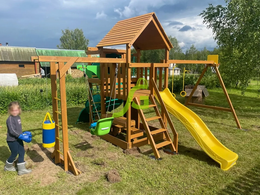 Детская площадка Крафт Про-4 с трубой мод.2