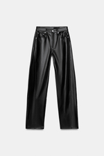 БРЮКИ ANKLE RELAXED ИЗ ИСКУССТВЕННОЙ КОЖИ — ZW COLLECTION — ZARA