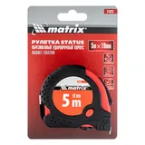 Рулетка Status Magnet fixation,5 м х 19 мм,обрезиненный корпус,зацеп с магнитом Matrix — фото 6