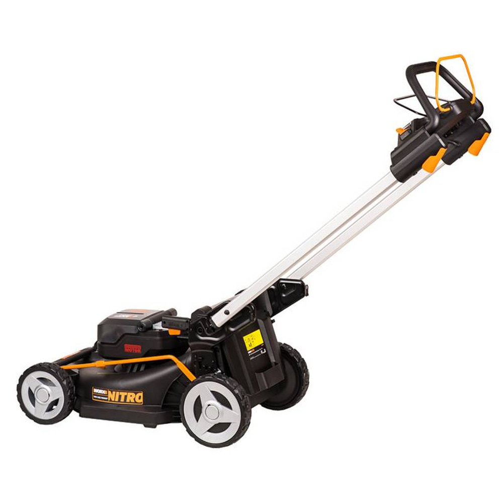 Газонокосилка аккумуляторная бесщеточная самоходная WORX WG749E, 40 В,46 см,4Ач х2, ЗУ 2А х2,коробка