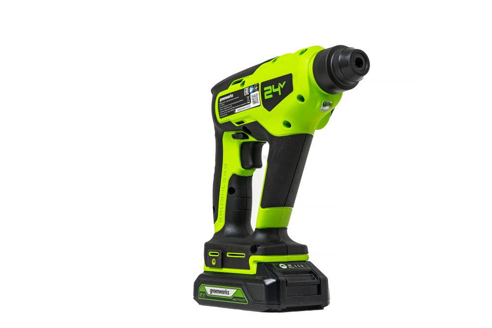 Аккумуляторный перфоратор Greenworks GD24SDS1,3803107, 24v, 1.2 Дж, без АКБ и ЗУ