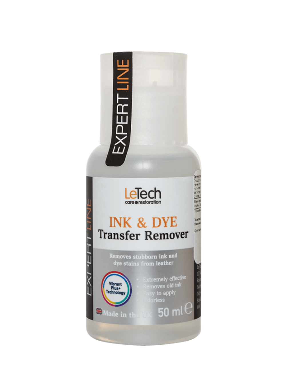 LeTech Expert Line Средство для удаления чернил с кожи (Leather Ink & Dye Transfer Remover) 50мл