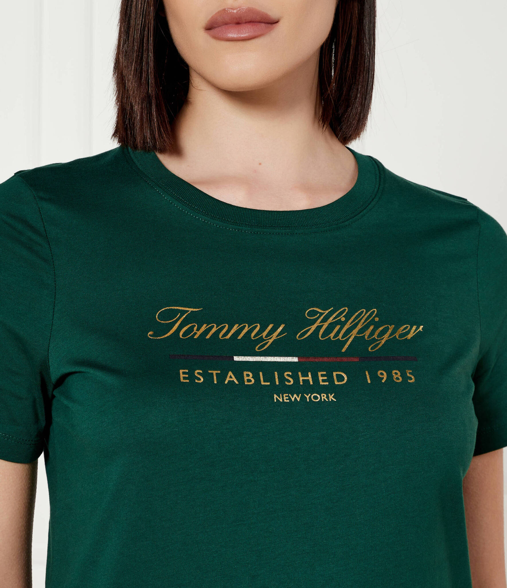 Футболка Tommy Hilfiger - зеленый(WW0WW43502)