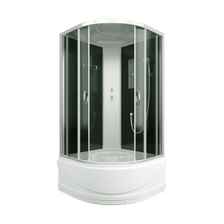 Душевая кабина ERLIT ER3509TP-C4 900*900*2150 высокий, серый поддон, тонированное стекло