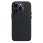 Кожаный чехол с поддержкой MagSafe Apple Leather Case для iPhone 14 Pro, Midnight (Темная ночь)