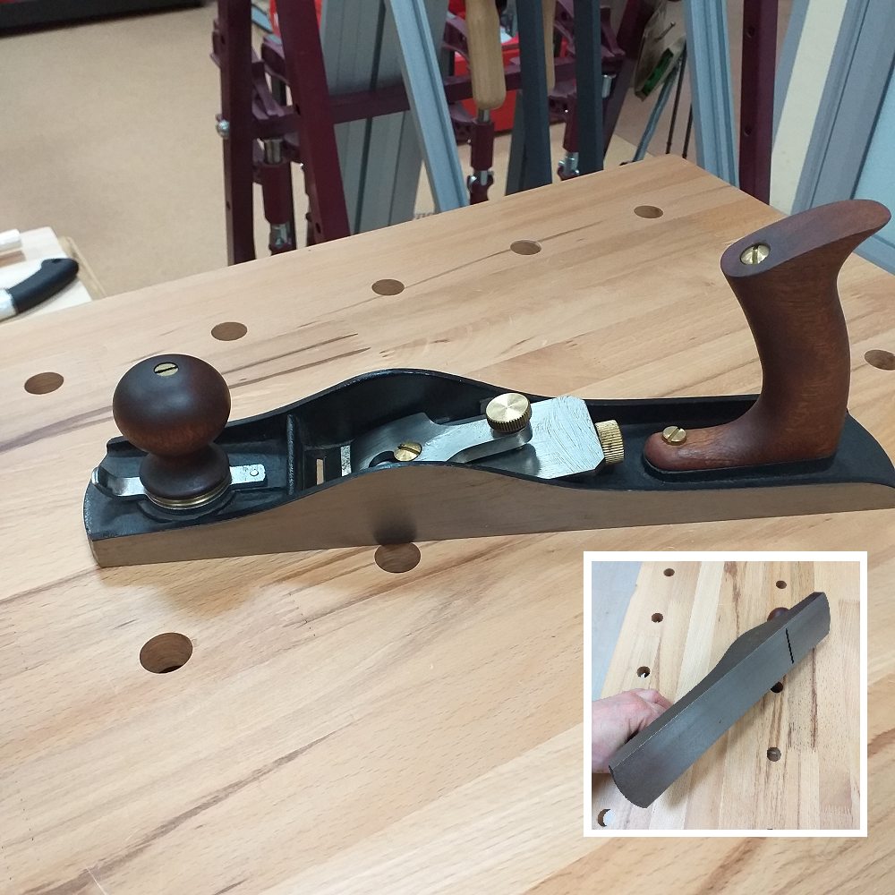 ХИТ! Рубанок торцовочный N 62 Low Angle Jack Plane сталь 350 мм лезвие 50 мм GOLDRATIO М00023175