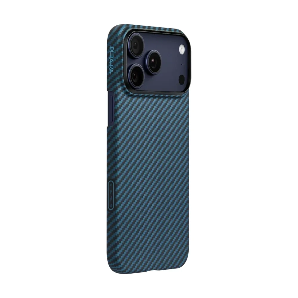 Чехол PITAKA Ultra-Slim Case для Apple iPhone 17 Pro Max (PitaTap) MagSafe, Black/Blue