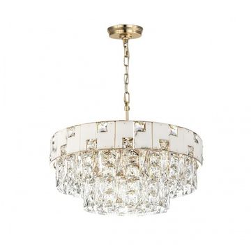 Подвесная хрустальная люстра 11*Е14 5076/11 золото Chessi Odeon Light