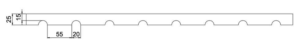 Гипсовая панель Omega-1