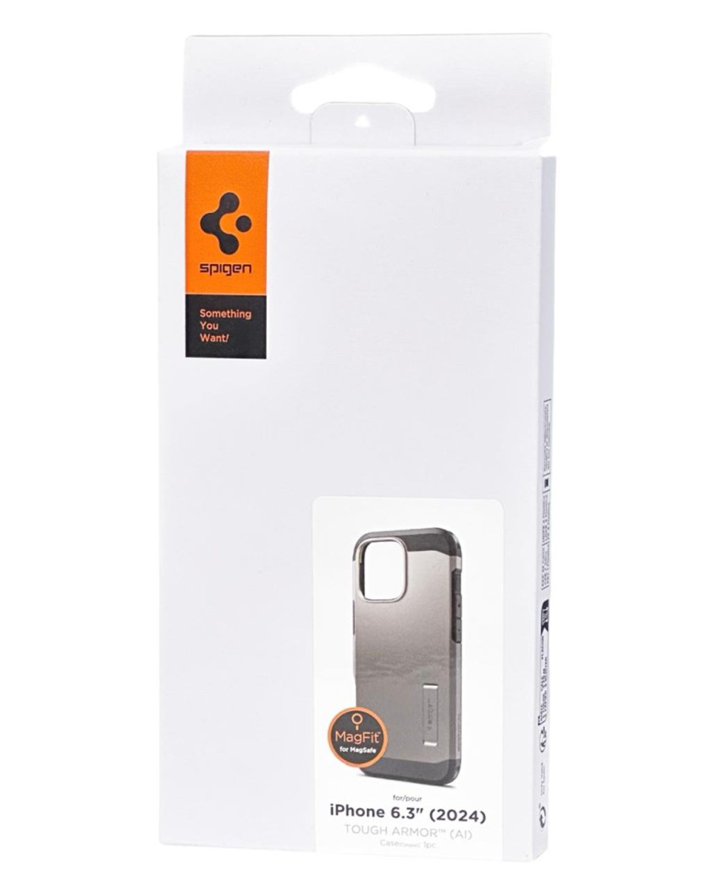 Накладка для i-Phone 16 Pro 6.3" Spigen Tough Armor MagSafe (ACS08145) серый