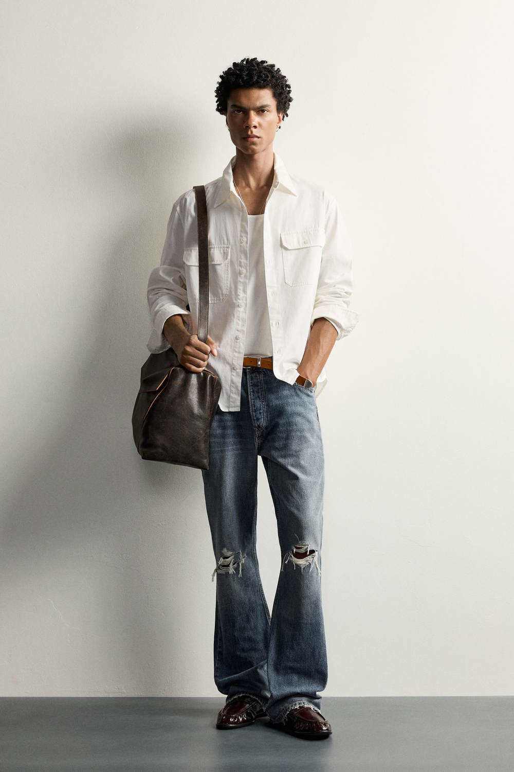 РУБАШКА RELAXED FIT С КАРМАНАМИ — ZARA · 4391/804