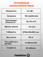 Машина тестомесильная Foodatlas HO-15A