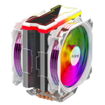 Кулер для CPU Alseye M120D, 2х120мм, 4-pin, Al+Cu, серебристый-белый/ARGB, 800-1700rpm, 66CFM, 35.8дБ, 4-PIPE(прямой контакт), TDP 180Вт, INTEL 1700/1200/115x/775/1366/2011, AMD AM5/AM4/AM3(+)/AM2(+)/FM2(+)/FM1 (AS.01.01.0025)