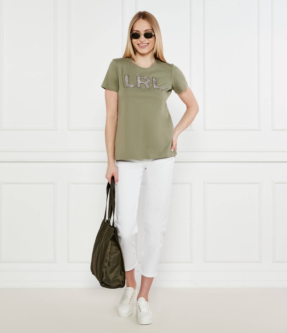 Футболка LAUREN RALPH LAUREN - хаки(200963874)