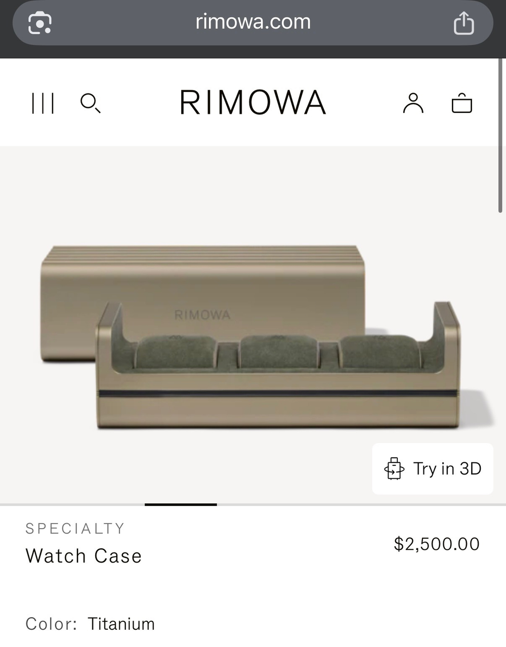 Кейс для часов Rimowa