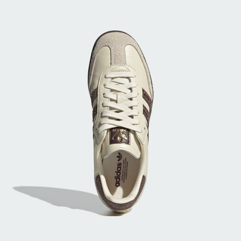 ADIDAS Кроссовки Samba OG с змеиным принтом, кремовый