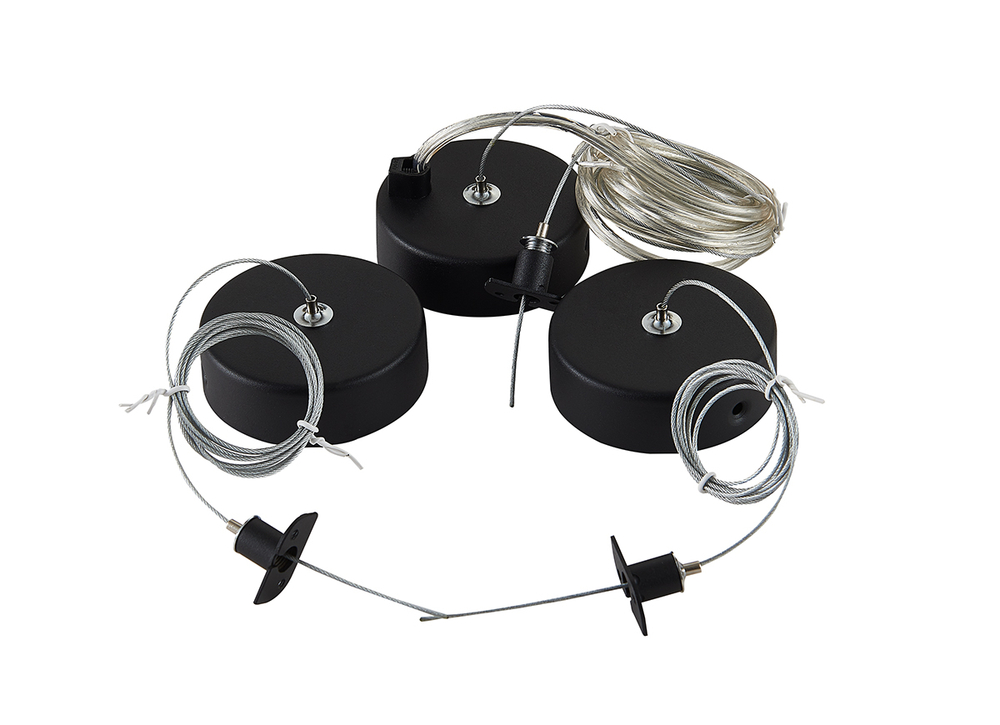 Подвесной комплект для круглого магнитного шинопровода   Артикул: Suspension kit DLM900RBlack