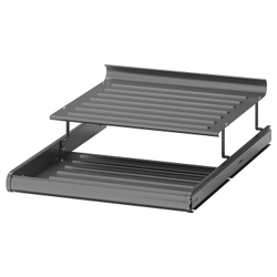 IKEA KOMPLEMENT  (ИКЕА КОМПЛЕМЕНТ)  -  Полка для обуви выдвижная - тёмно-серая 50х58 см