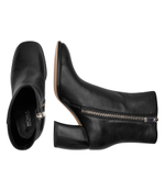 Кожаные ботильоны на каблуке Michael Kors - черный(40F4MDME5L)