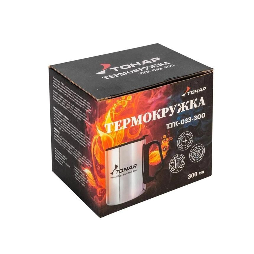 Термокружка 350ML с пл. крышкой (T.TK-033-350)