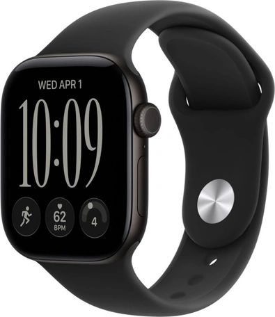 Умные часы Apple Watch Series 12 42mm Cellular Black Aluminum Black Sport Band S/M