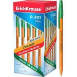 Ручка шариковая 0,7 мм, зеленая "Orange Stick R-301" (ErichKrause)