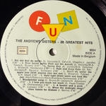 The Andrews Sisters ‎– 20 Greatest Hits (Бельгия)